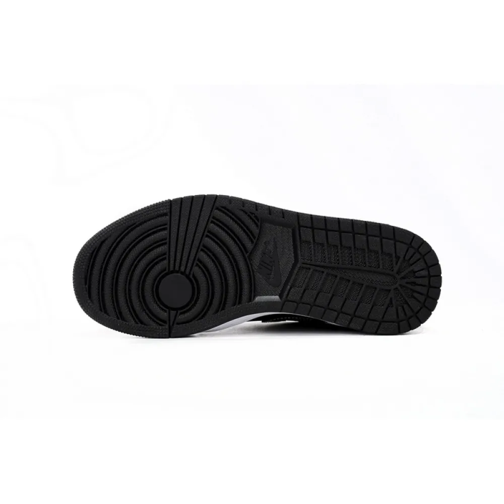 XH Air Jordan aj1 Low Vintage Black And White
