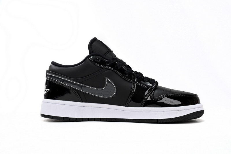 XH Air Jordan aj1 Low Vintage Black And White