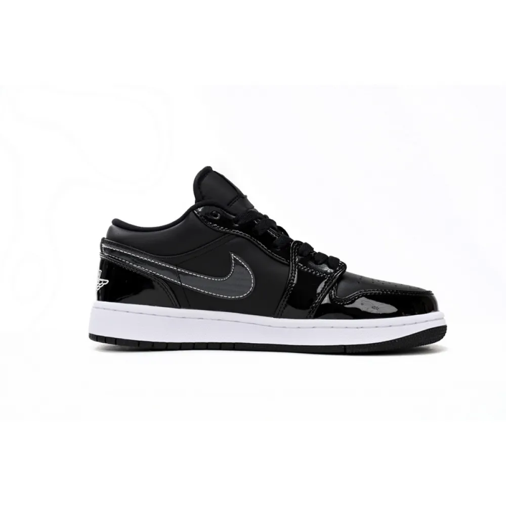 XH Air Jordan aj1 Low Vintage Black And White