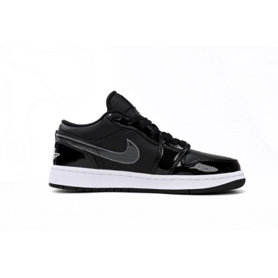 XH Air Jordan aj1 Low Vintage Black And White 02