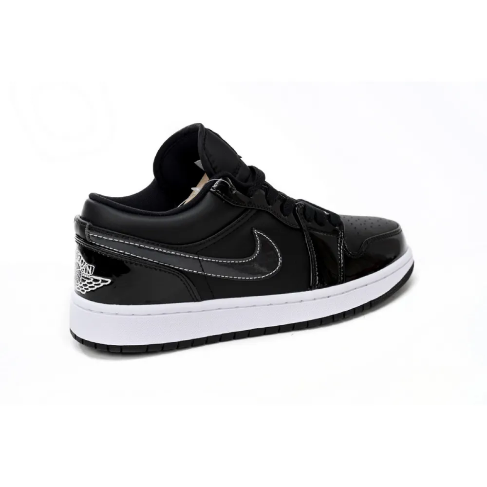 XH Air Jordan aj1 Low Vintage Black And White