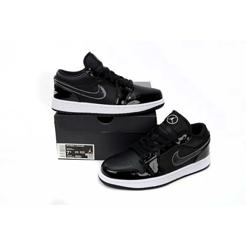 XH Air Jordan aj1 Low Vintage Black And White