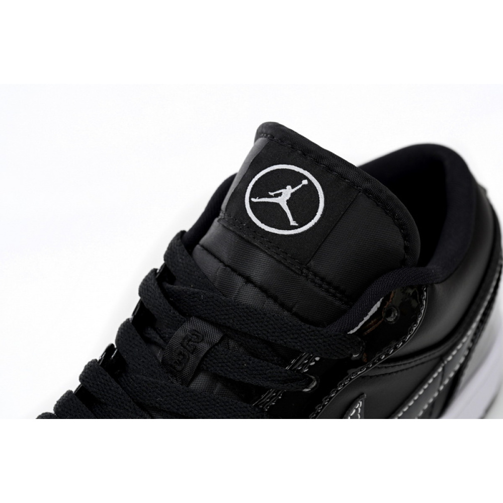 XH Air Jordan aj1 Low Vintage Black And White