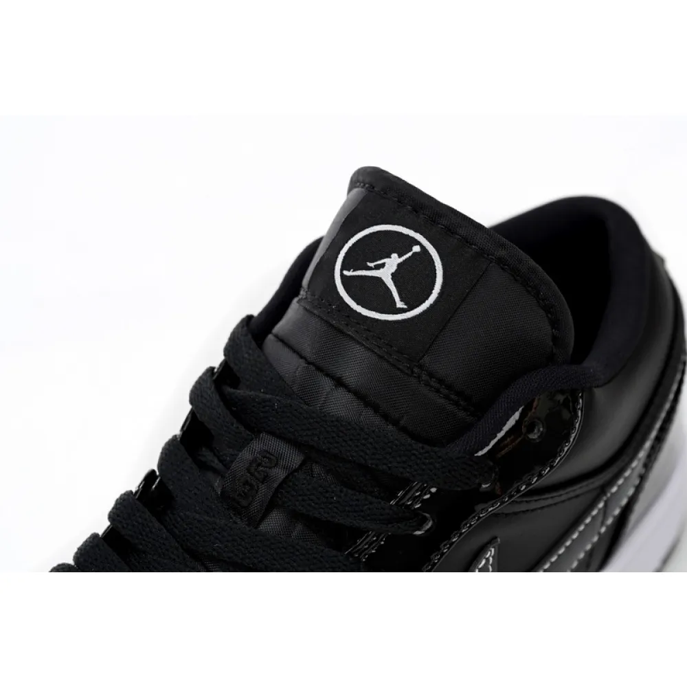 XH Air Jordan aj1 Low Vintage Black And White