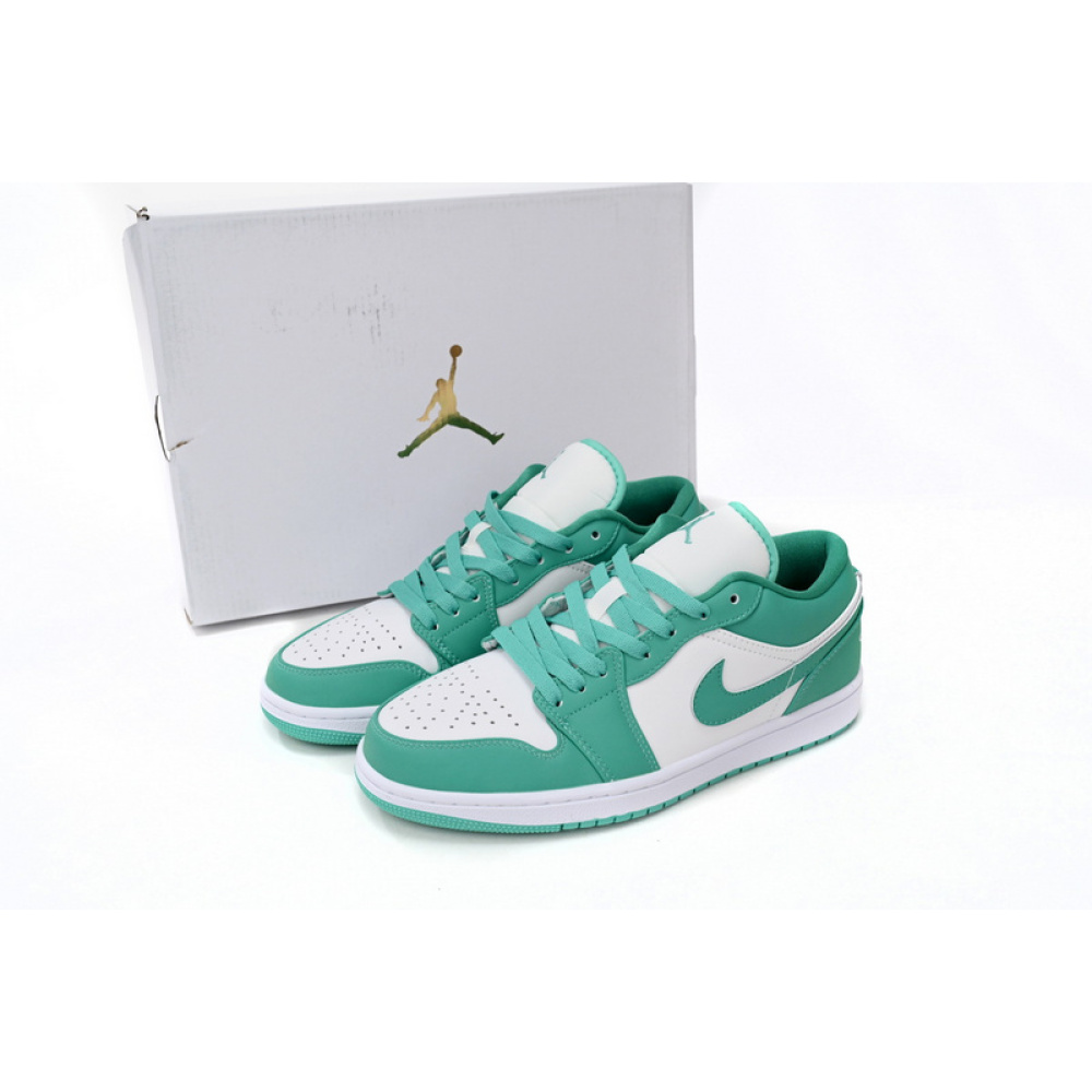 XH Air Jordan aj1 Low Vintage White Green