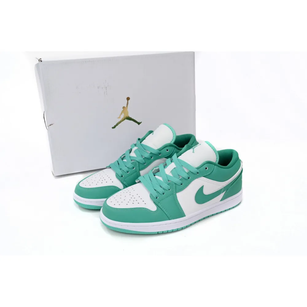 XH Air Jordan aj1 Low Vintage White Green