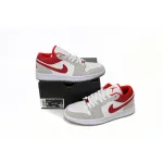 XH Air Jordan 1 Low Light Smoke Grey Gym Red