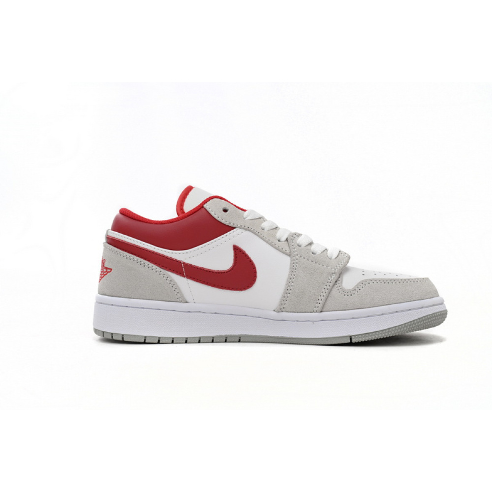 XH Air Jordan 1 Low Light Smoke Grey Gym Red