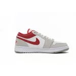 XH Air Jordan 1 Low Light Smoke Grey Gym Red