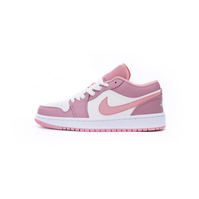 XH Air Jordan 1 Low Pink White 01
