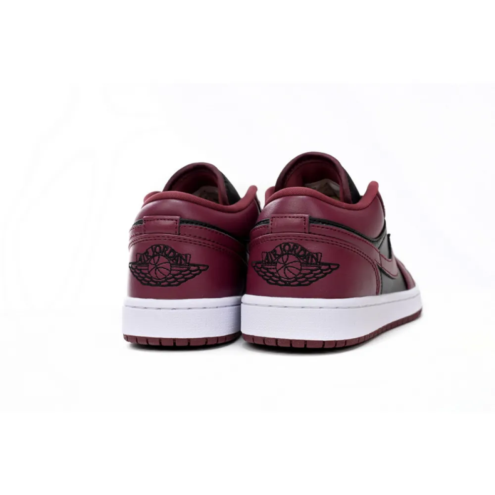 XH Air Jordan aj1 Low Retro Black Red