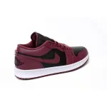 XH Air Jordan aj1 Low Retro Black Red