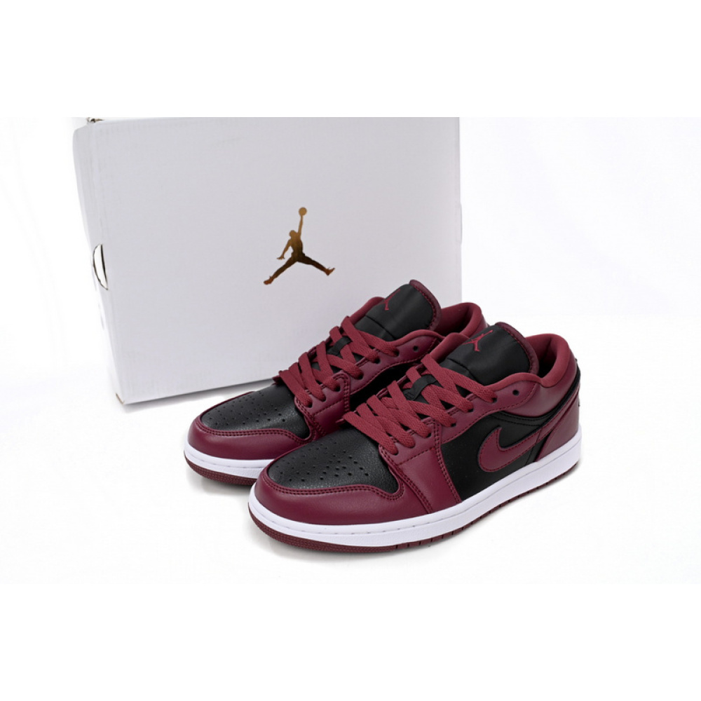 XH Air Jordan aj1 Low Retro Black Red