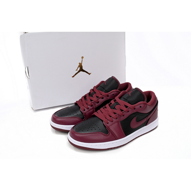 XH Air Jordan aj1 Low Retro Black Red