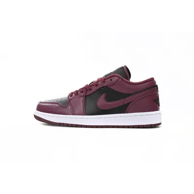 XH Air Jordan aj1 Low Retro Black Red 01