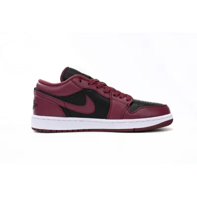 XH Air Jordan aj1 Low Retro Black Red 02