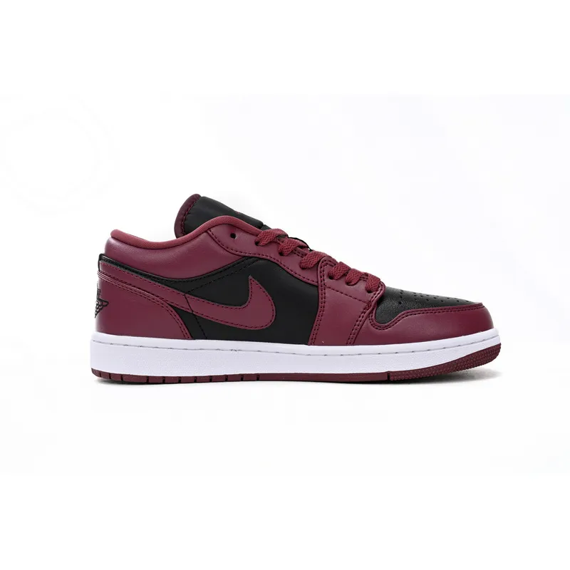 XH Air Jordan aj1 Low Retro Black Red