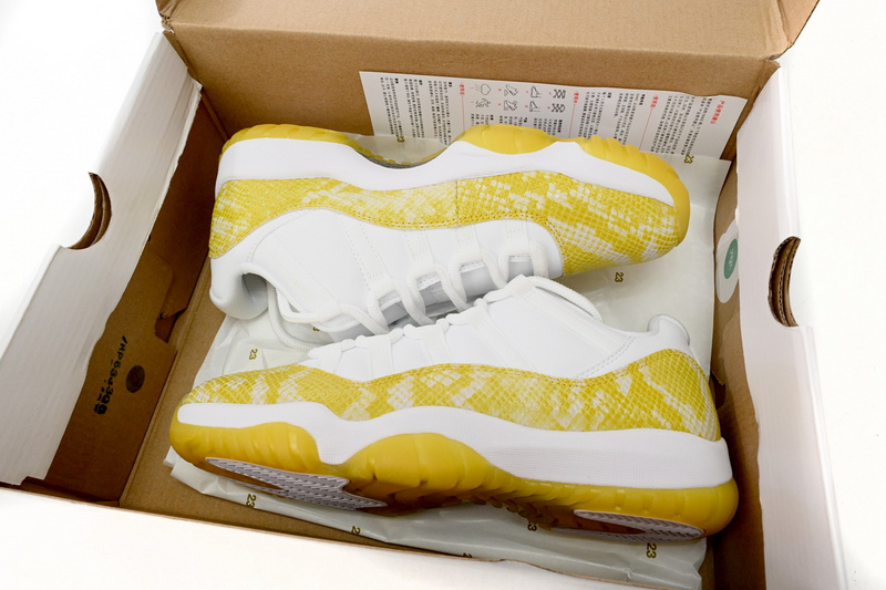 XP Air Jordan 11 Low WMNS “Yellow Snakeskin”