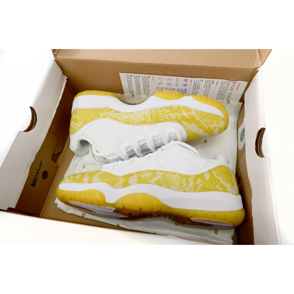 XP Air Jordan 11 Low WMNS “Yellow Snakeskin”