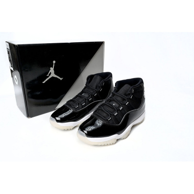 XP Air Jordan 11 25th Anniversary Black Silver Eyelets 02