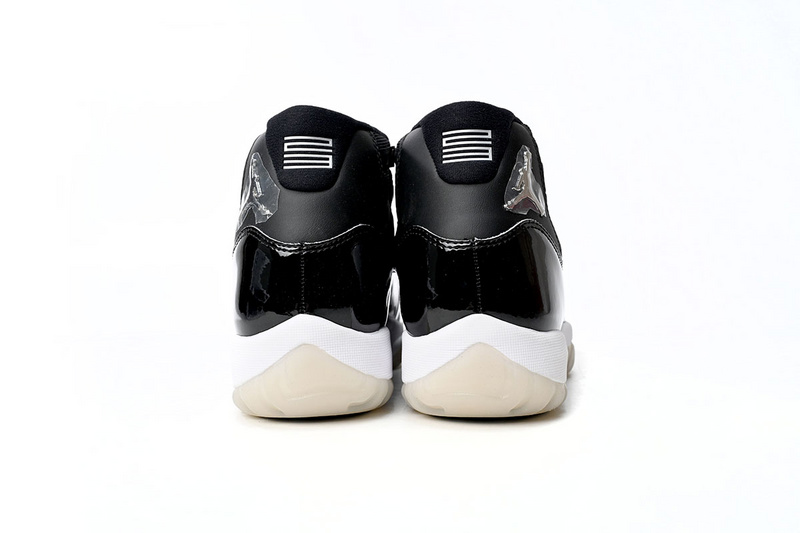 XP Air Jordan 11 25th Anniversary Black Silver Eyelets