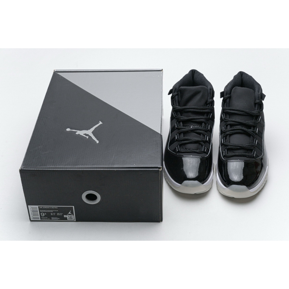 XP Air Jordan 11 25th Anniversary Black Silver Eyelets