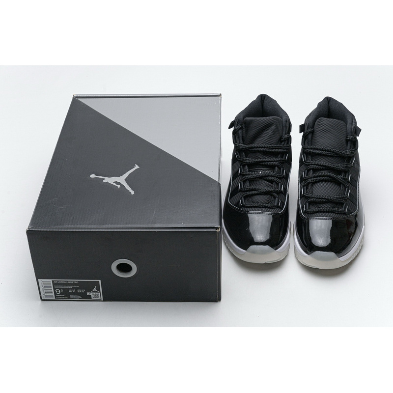 XP Air Jordan 11 25th Anniversary Black Silver Eyelets