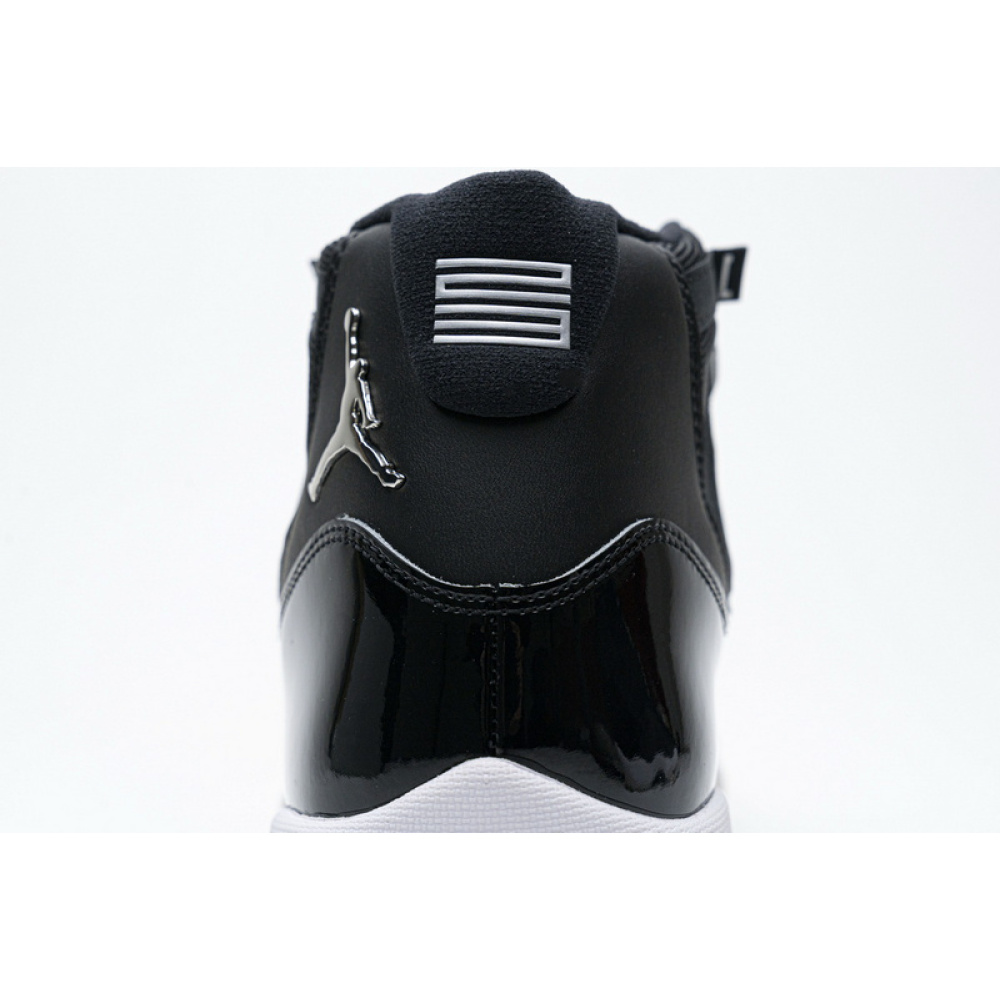 XP Air Jordan 11 25th Anniversary Black Silver Eyelets