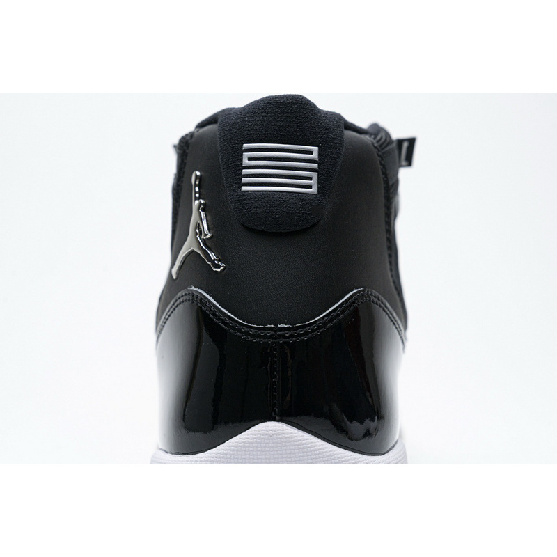XP Air Jordan 11 25th Anniversary Black Silver Eyelets