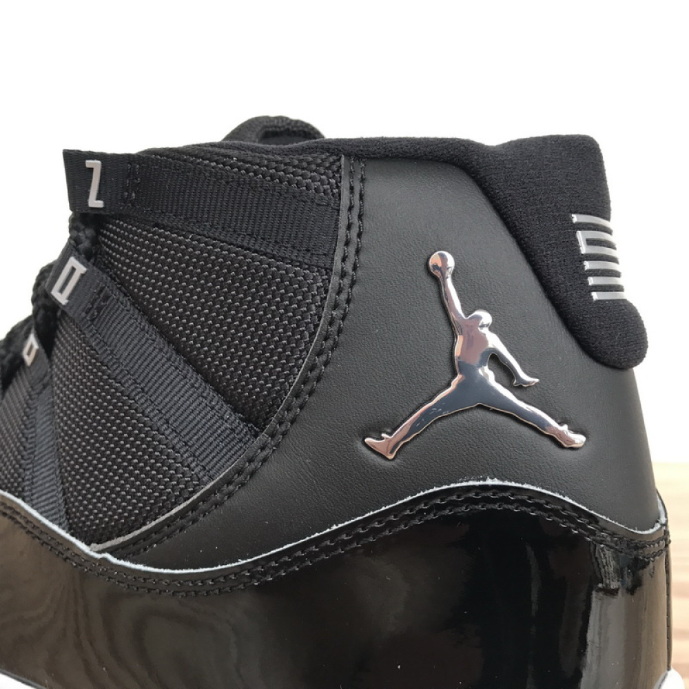 XP Air Jordan 11 25th Anniversary Black Silver Eyelets