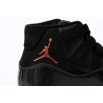 XP Air Jordan 11 25th Anniversary Black Silver Eyelets