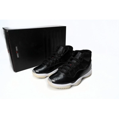 XP Air Jordan 11 25th Anniversary Black Silver Eyelets 02