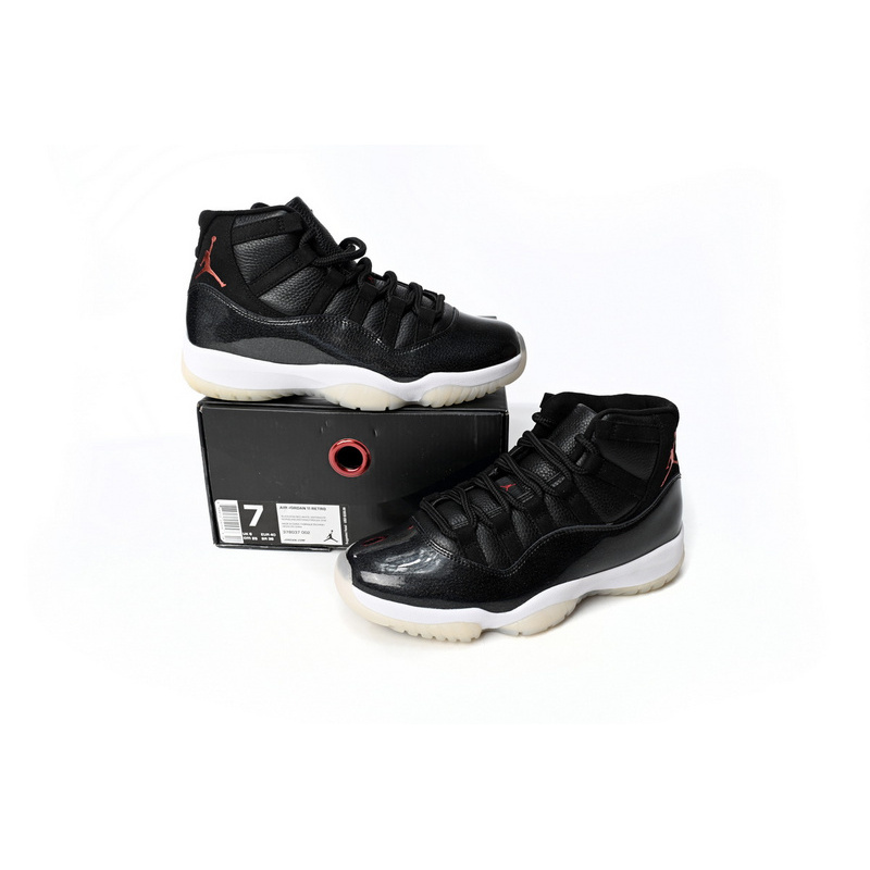 XP Air Jordan 11 25th Anniversary Black Silver Eyelets