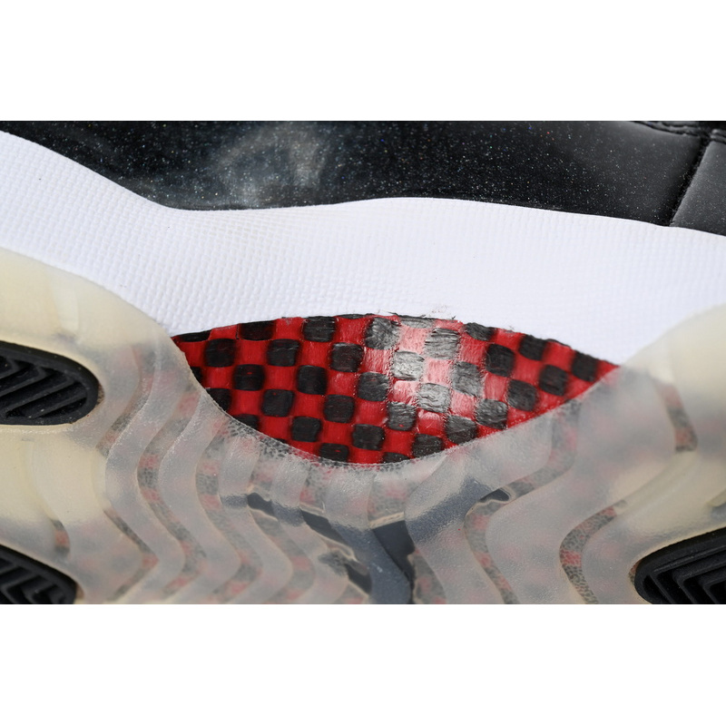 XP Air Jordan 11 25th Anniversary Black Silver Eyelets