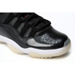 XP Air Jordan 11 25th Anniversary Black Silver Eyelets
