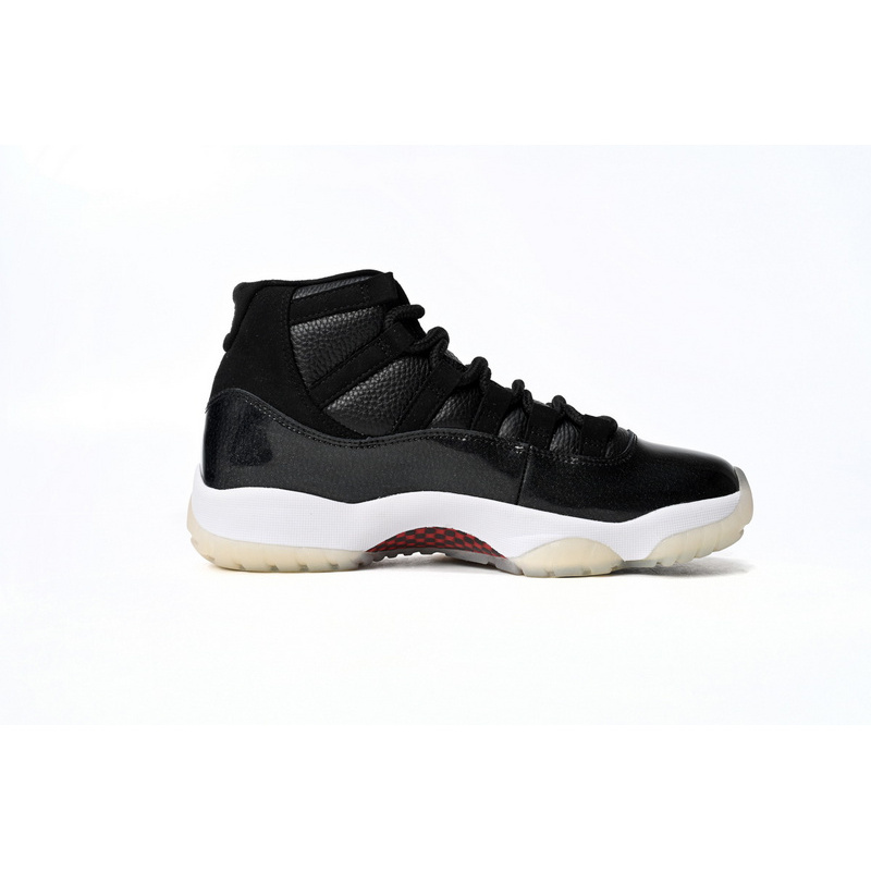 XP Air Jordan 11 25th Anniversary Black Silver Eyelets