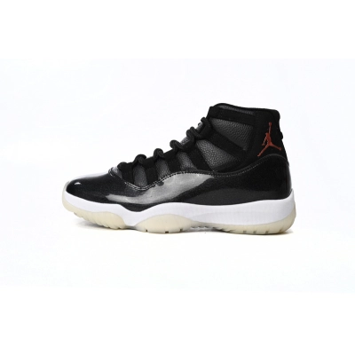 XP Air Jordan 11 25th Anniversary Black Silver Eyelets 01