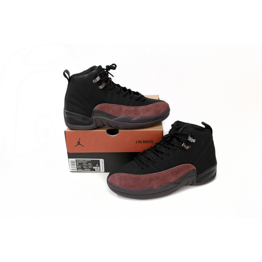 DJ  A Ma Maniére x Air Jordan 12 Black Wine Red
