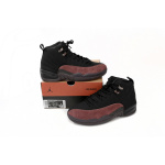 DJ  A Ma Maniére x Air Jordan 12 Black Wine Red