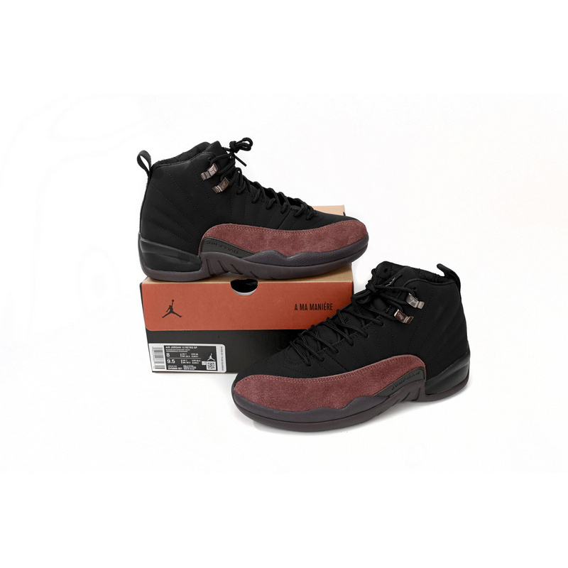 DJ  A Ma Maniére x Air Jordan 12 Black Wine Red