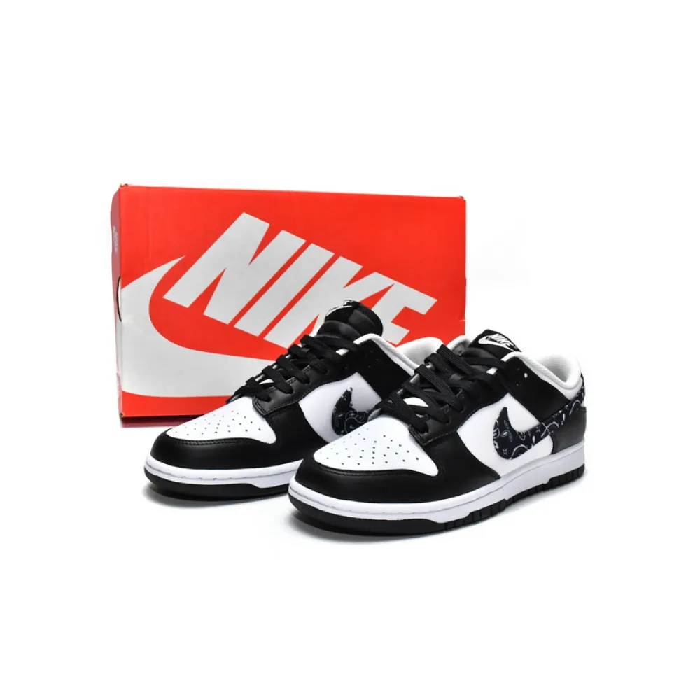 GB Nike Dunk Low Black Paisley