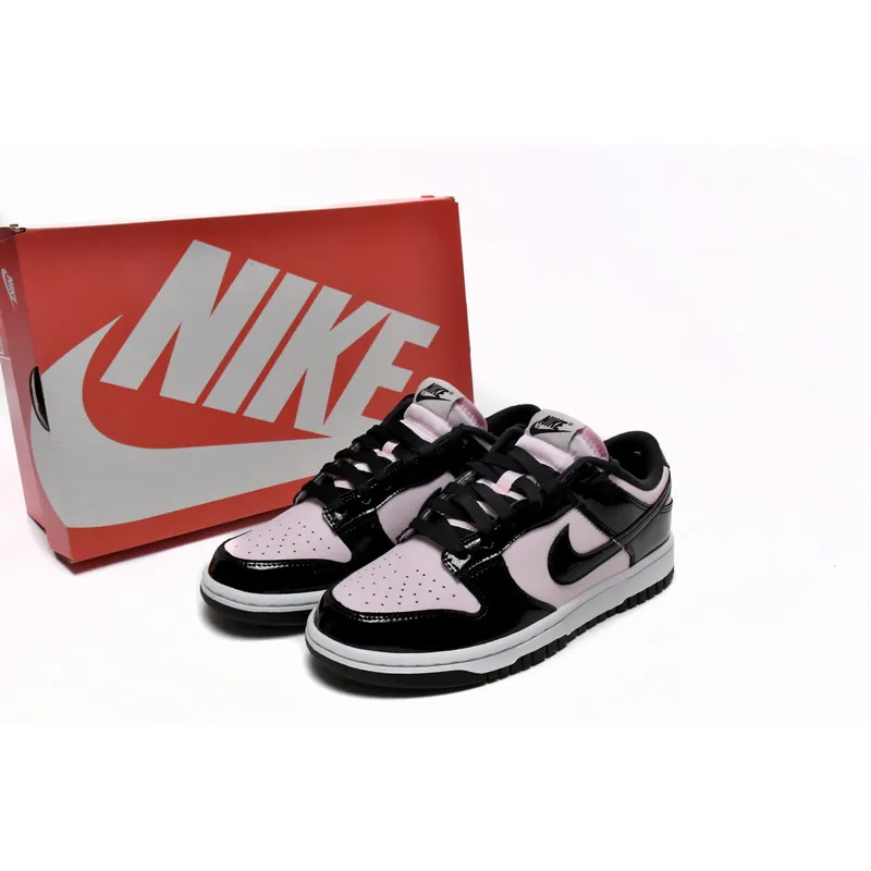 GB Nike Dunk Low Black Patent Leather