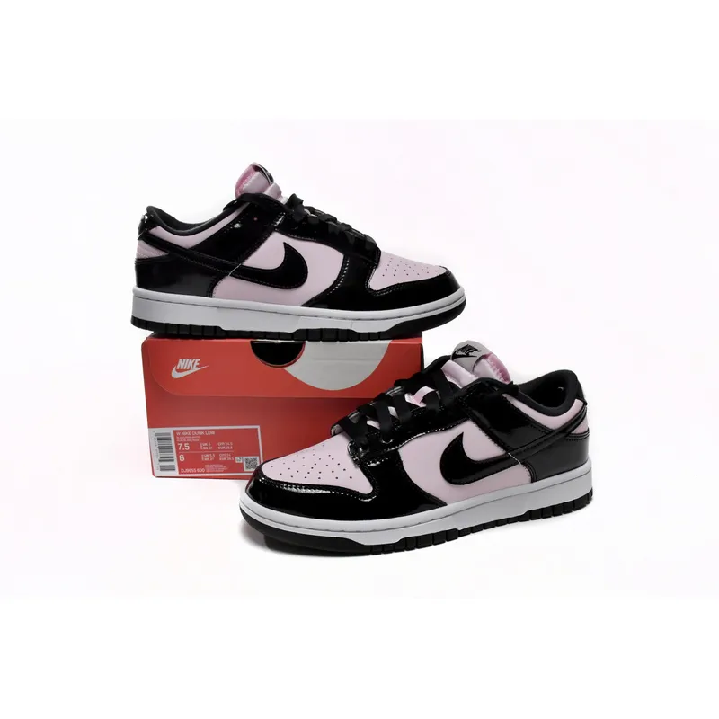 GB Nike Dunk Low Black Patent Leather