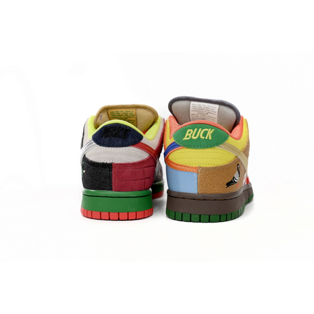 GB Nike Dunk Low What the Dunk Colorful Pigeon