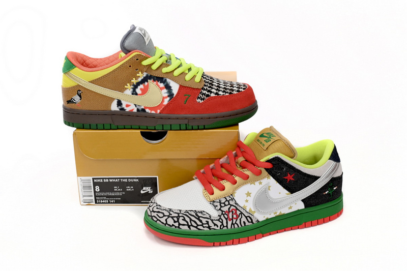 GB Nike Dunk Low What the Dunk Colorful Pigeon