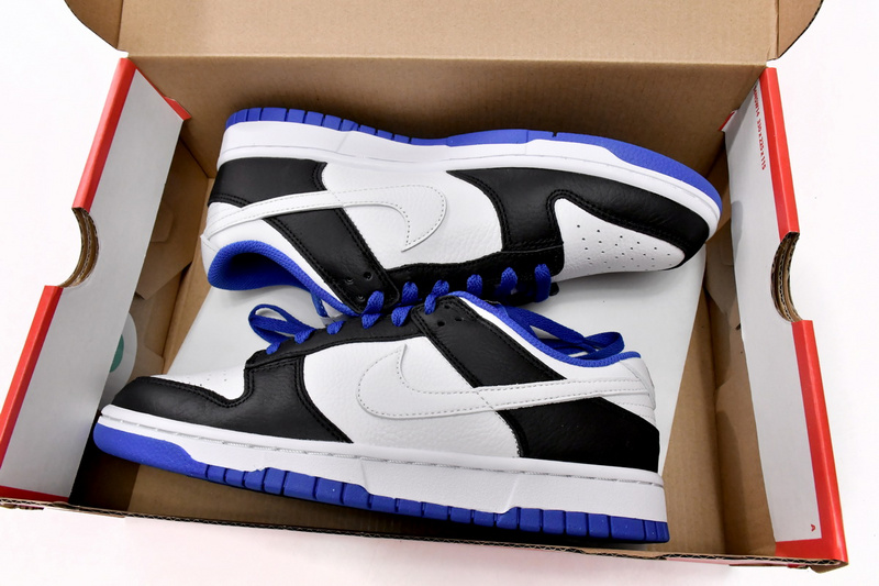 GB Nike Dunk Low White Black Royal