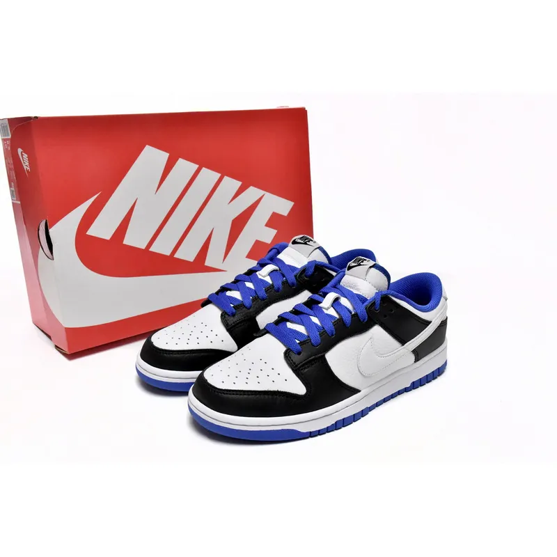 GB Nike Dunk Low White Black Royal