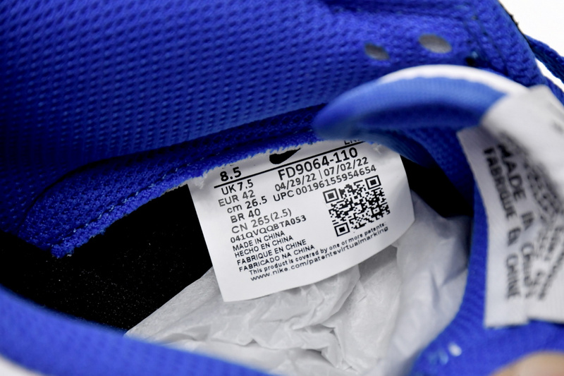 GB Nike Dunk Low White Black Royal