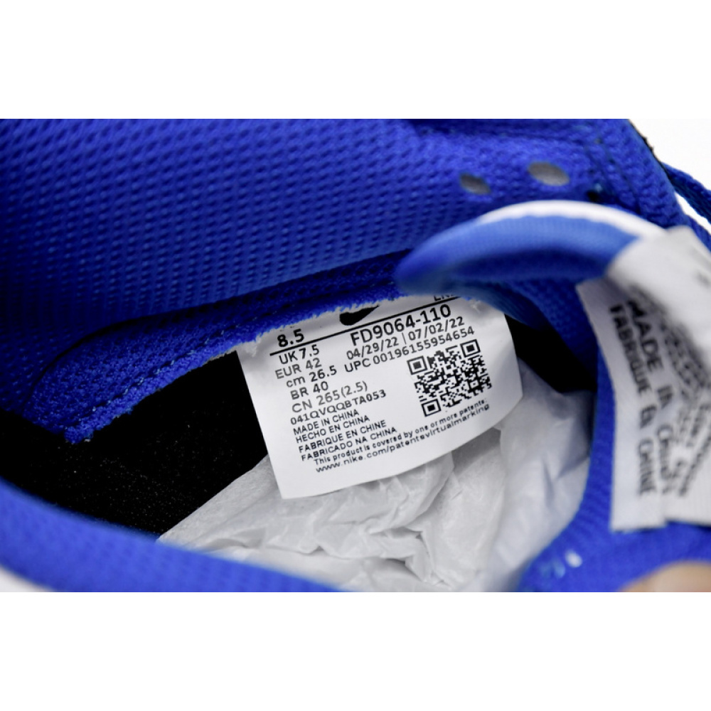 GB Nike Dunk Low White Black Royal