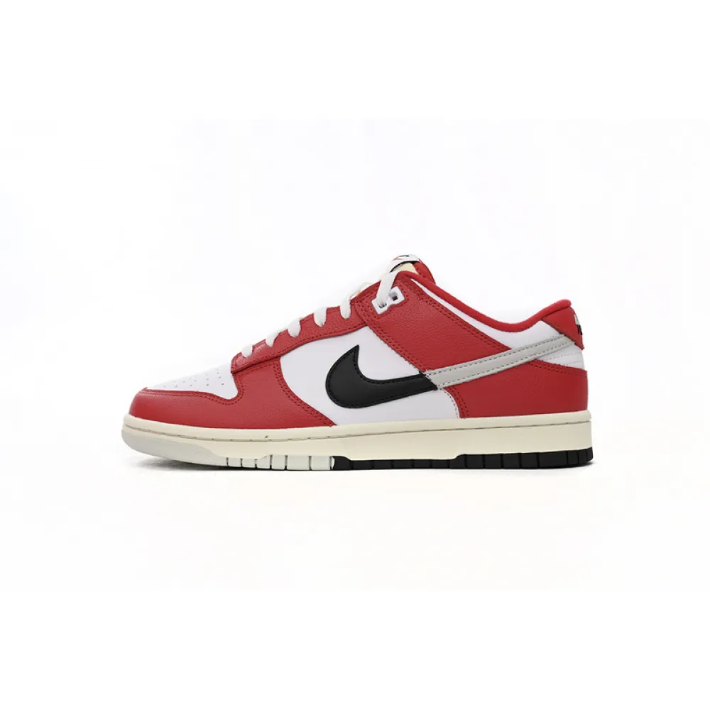 LF Nike SB Dunk Low Chicago Split University Red Light Silver White